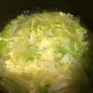 簡単！白菜がたっぷり摂れる！白菜と卵スープ